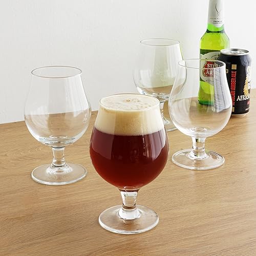 Miniatura 5 de TRUE Vasos de cerveza Tulip, juego de vasos de 15 onzas para despedida de soltero, fiesta de anfitrión, cristalería, IPA Ale Pilsner belga, vasos de