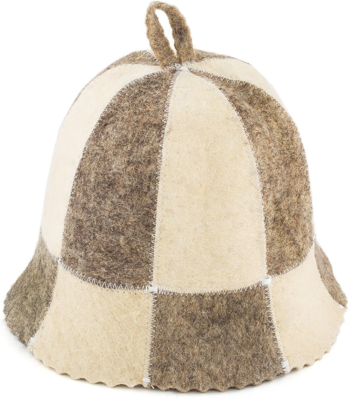 Wool Sauna Hat Embroidered Cell