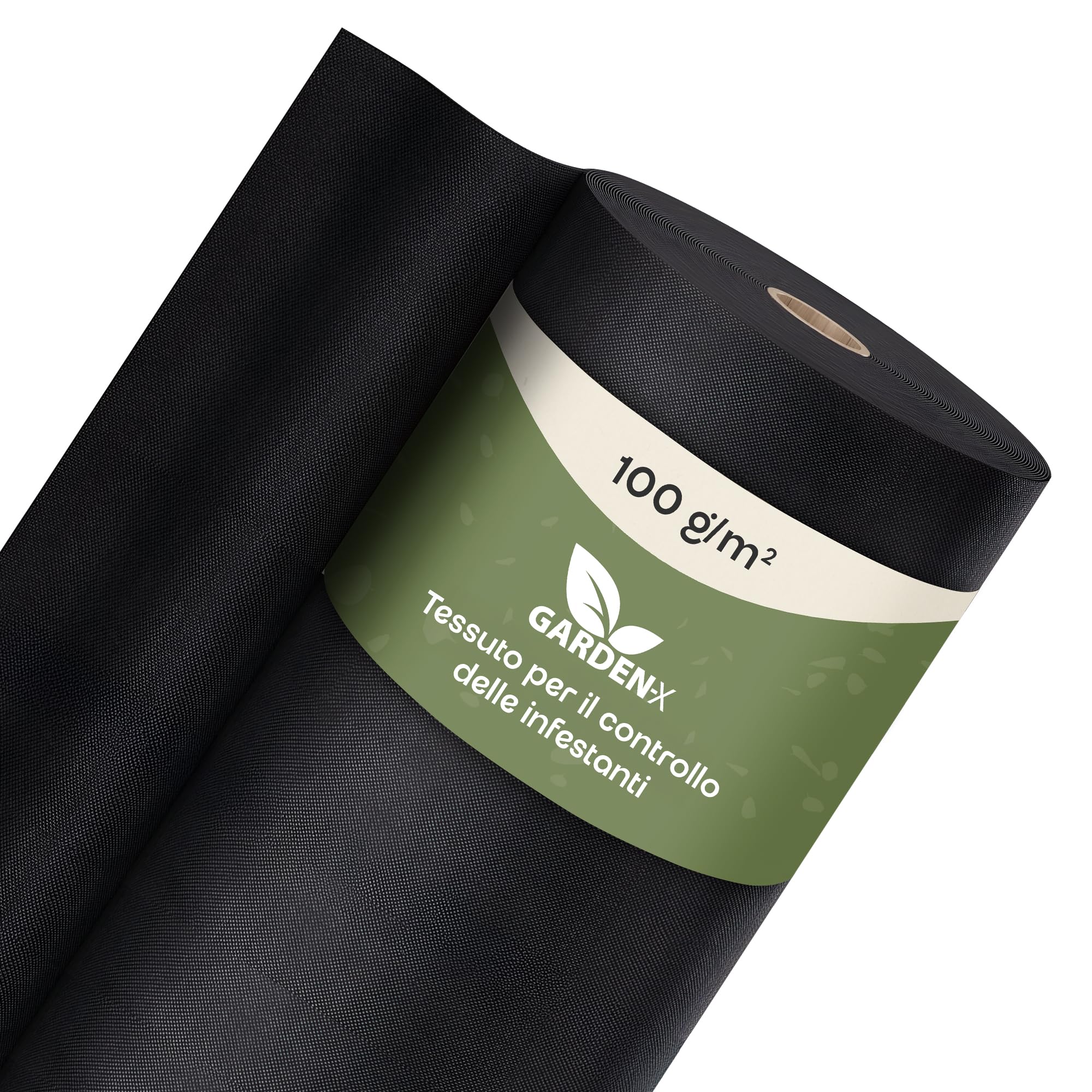 GARDENIX Telo anti-erbacce 50m² (1m x 50m) - Permeabile all'acqua 100g/m² - Nero resistente ai raggi UV, telo vlies per orto, protezione contro le erbacce, telo da giardino, telo per aiuole, telo per