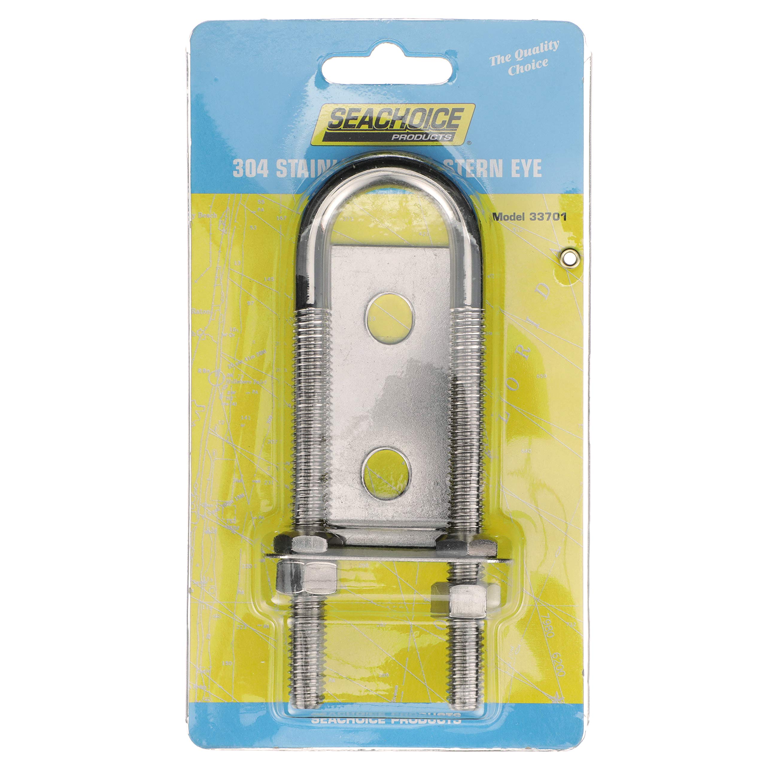 Seachoice 50-31251 Guida-Capi In Acciaio Inox 316 - Set Di 2 Cunei Per Prua, Per Ormeggio E Linee Da Barca, 120.65 X 19.05 Mm, Anticorrosione