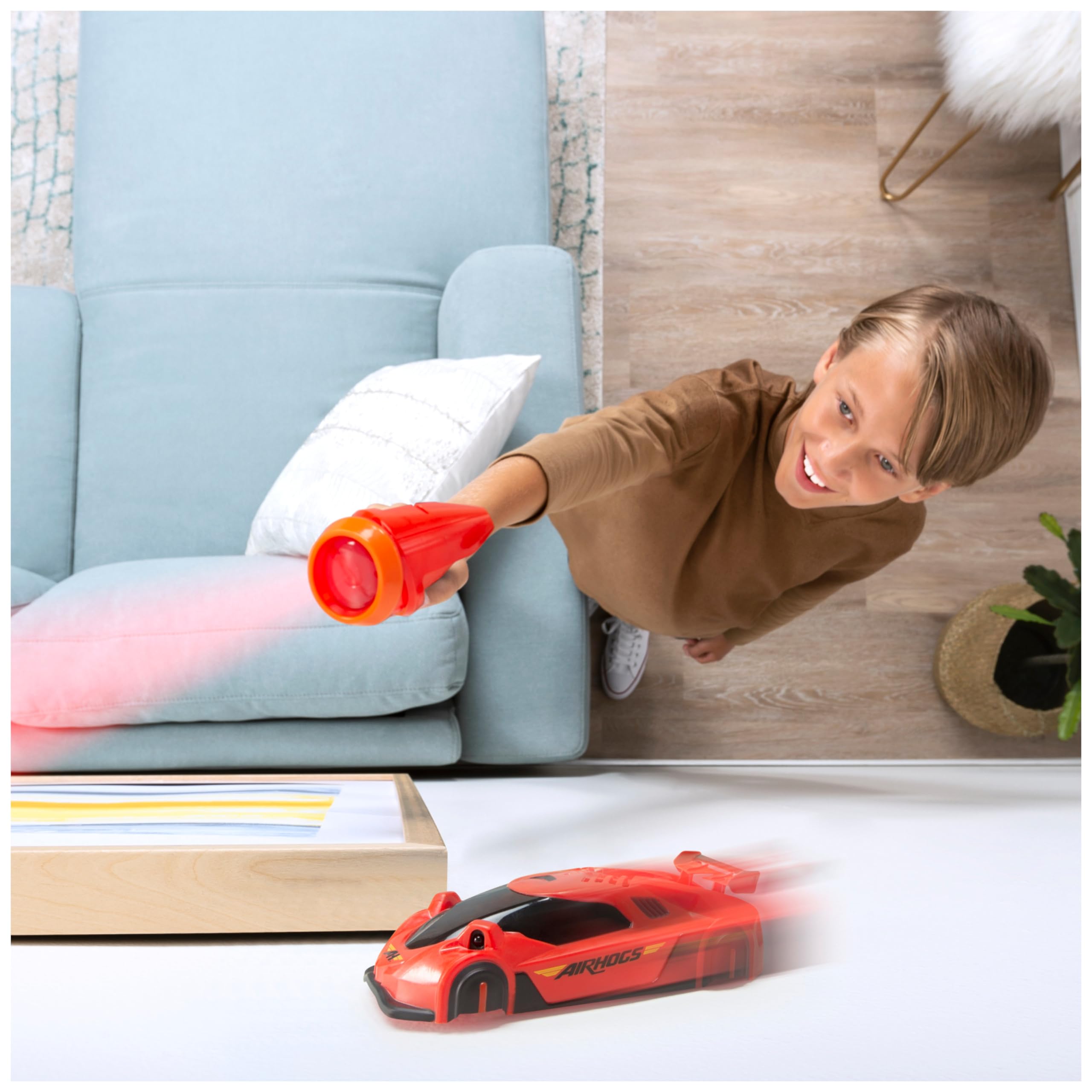 AIR HOGS, ZERO LASER GRAVITY, Auto da Corsa Sulle Pareti Laser-Comandata, Rossa