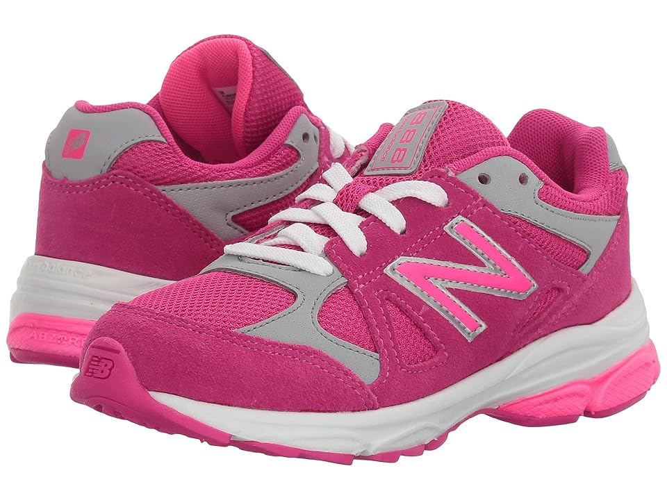 

New Balance Kids KJ888v1 (Little Kid) (Pink/Grey) Girls Shoes