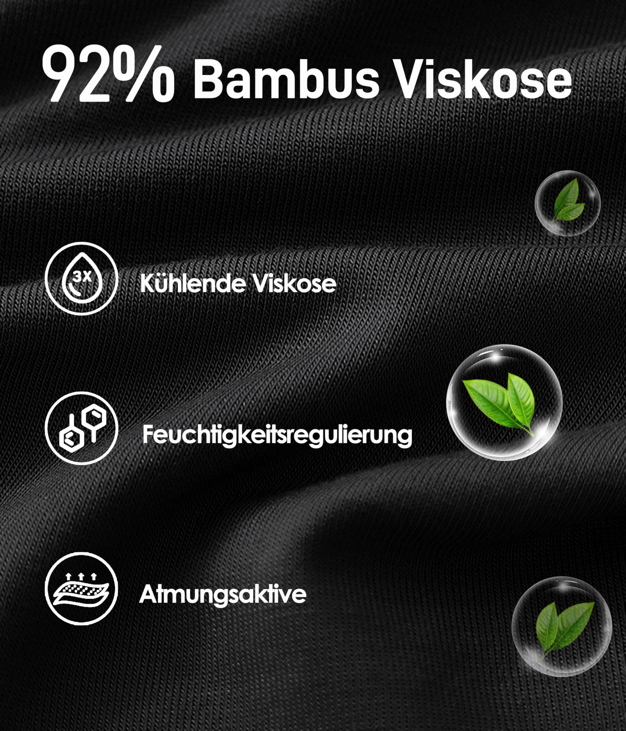 YESWEL Bambus Boxershorts Herren 6er oder 10er Pack, Langes Bein Unterhosen Männer Ohne Kratzenden Zettel Unterwäsche Atmungsaktive Retroshorts Boxer mit Eingriff (Gr.S-4XL)