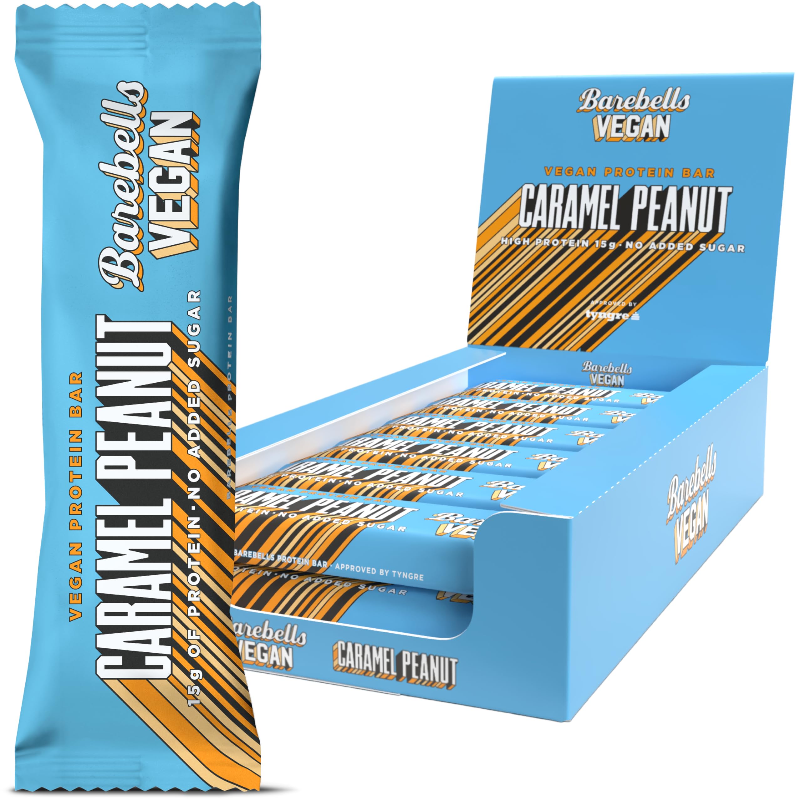 Barebells Vegan Caramel Choco Chip Protein Bar 55g – Plant-Based High Protein Snack, 15g Protein, No Added Sugar, Vegan Chocolate Chip Flavor — Amazon image 8