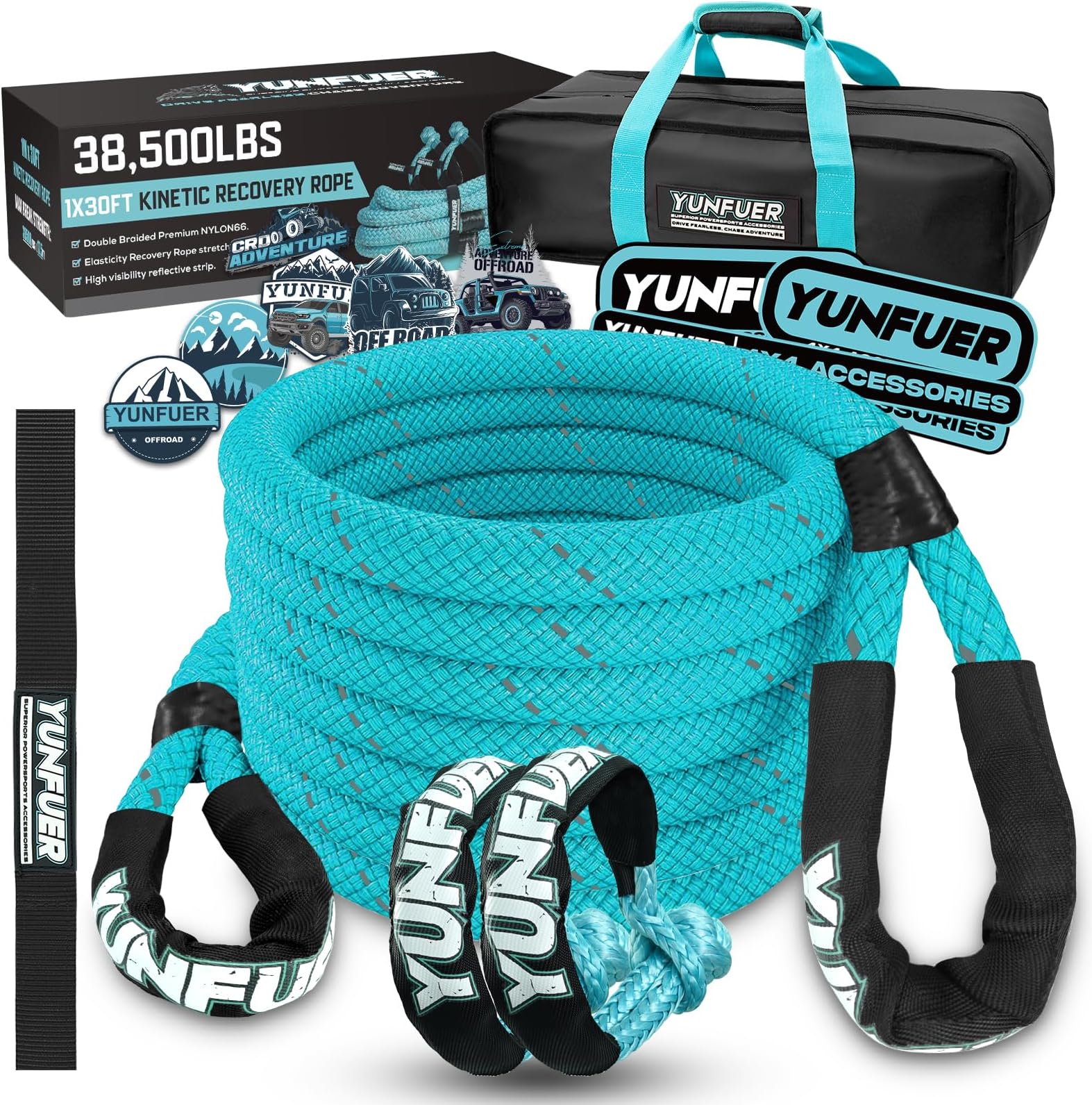 1 X 30 Kinetic Recovery Tow Rope 48 600lbs 2 | Desertcart - View #11