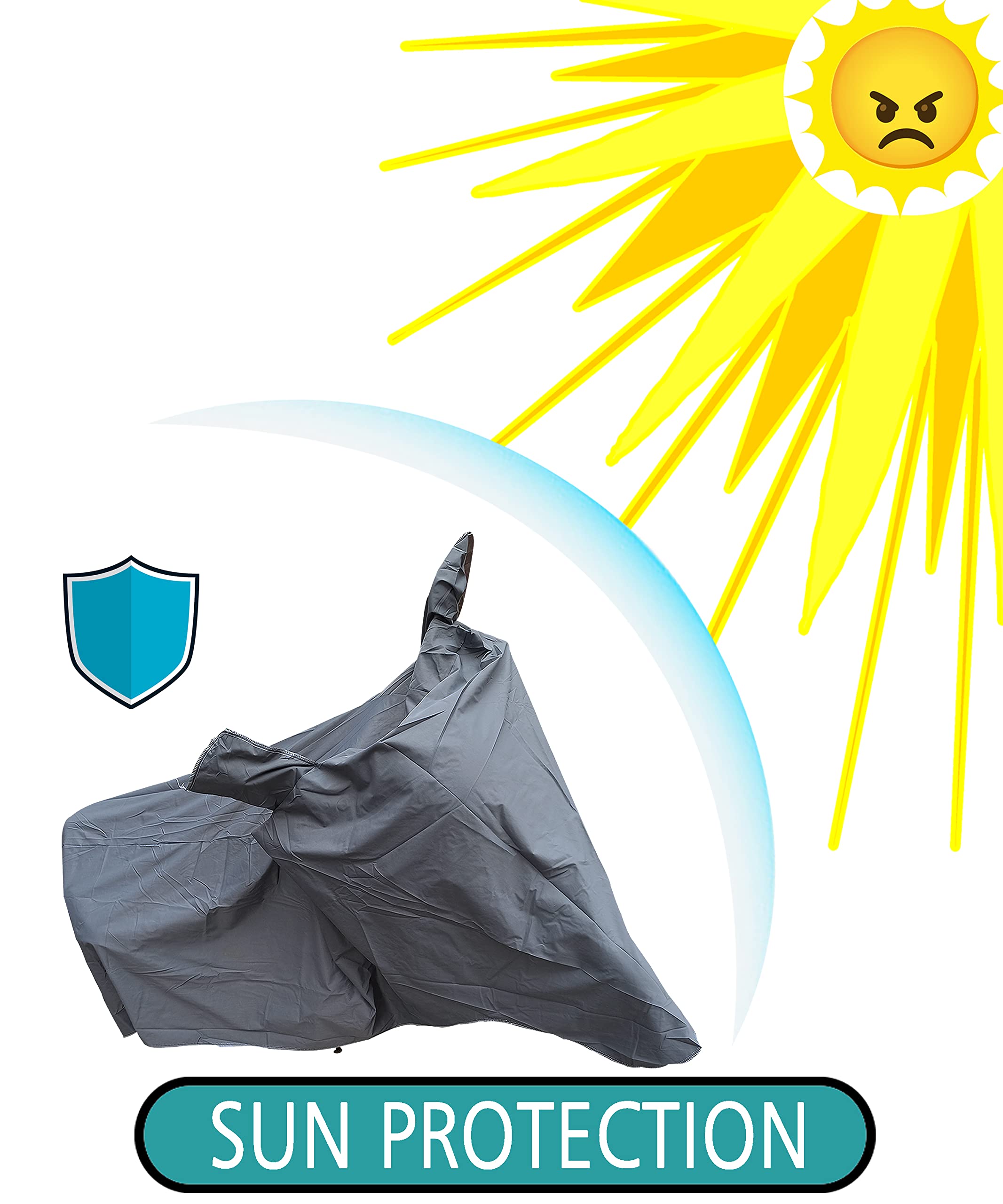 TRAUENIE™ Waterproof Bike Body Cover Compatible with BGauss C12i | Protection Against Rain, Snow, and Sun Rays | Durable & Breathable Design | 2