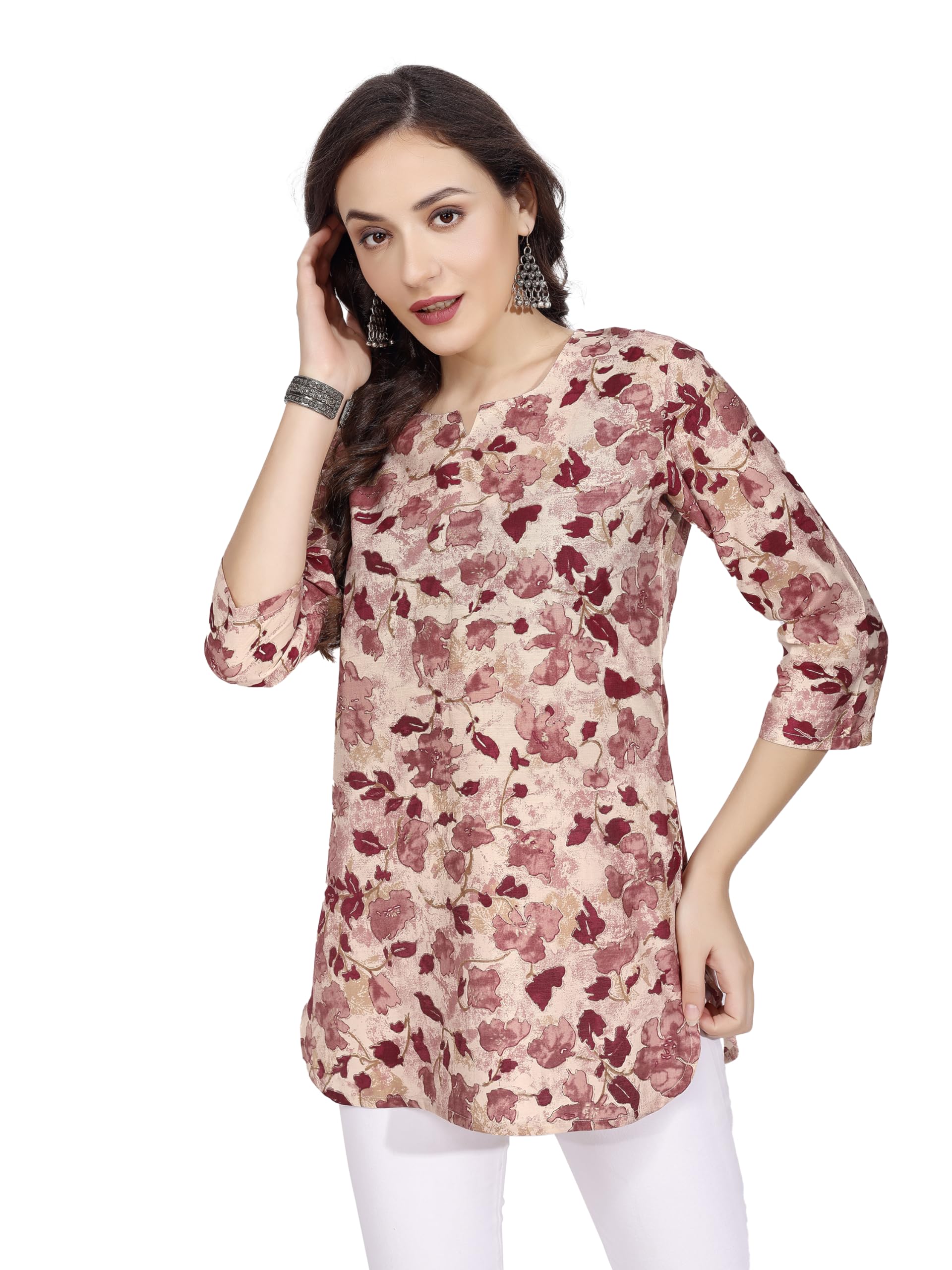 SMOWKLY Ethnic Kurta || Printed Cotton Kurta || Women’s Casual wear || Colorful Traditional top || Comfortable Women’s Fashion || Stylish Ethnic Clothing