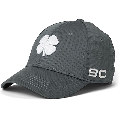 Black Clover Iron X Steel Hat titanium grey hat/3d white clover
