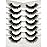 Pooplunch False Eyelashes Cat Eye Wispy Extensions Faux Mink Lashes Pack Short Natural Volume Fake Eyelash Strips 7 Pairs Pack