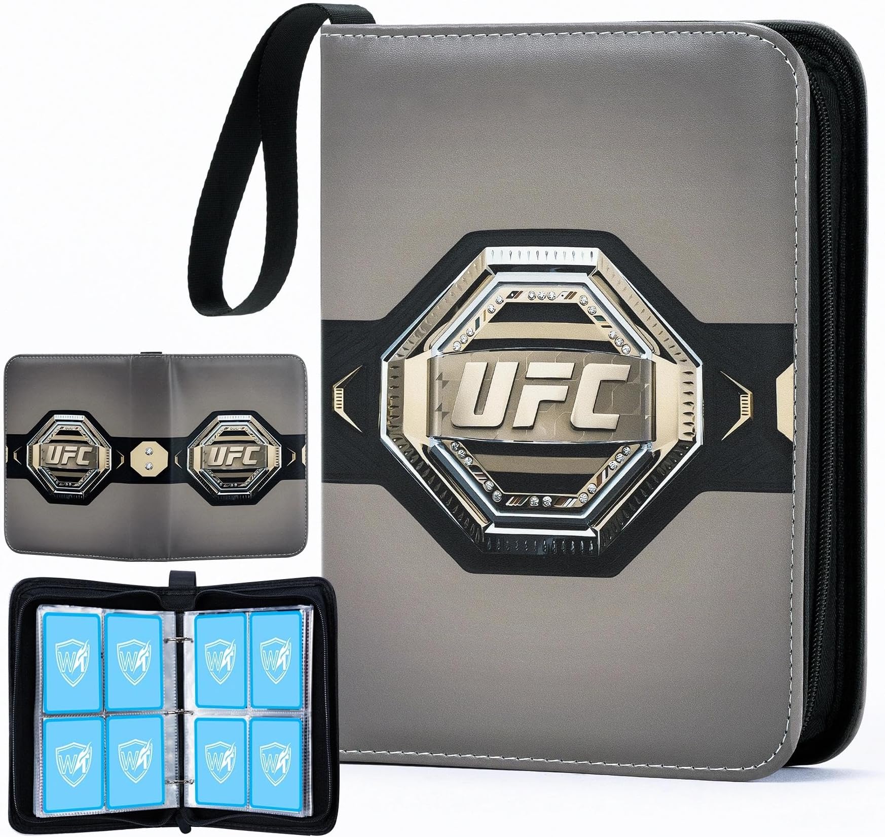400 Pockets Card Binder for Cards,Portable Waterproof Storage Bag with Removable Sleeves for Sports Cards Collectors