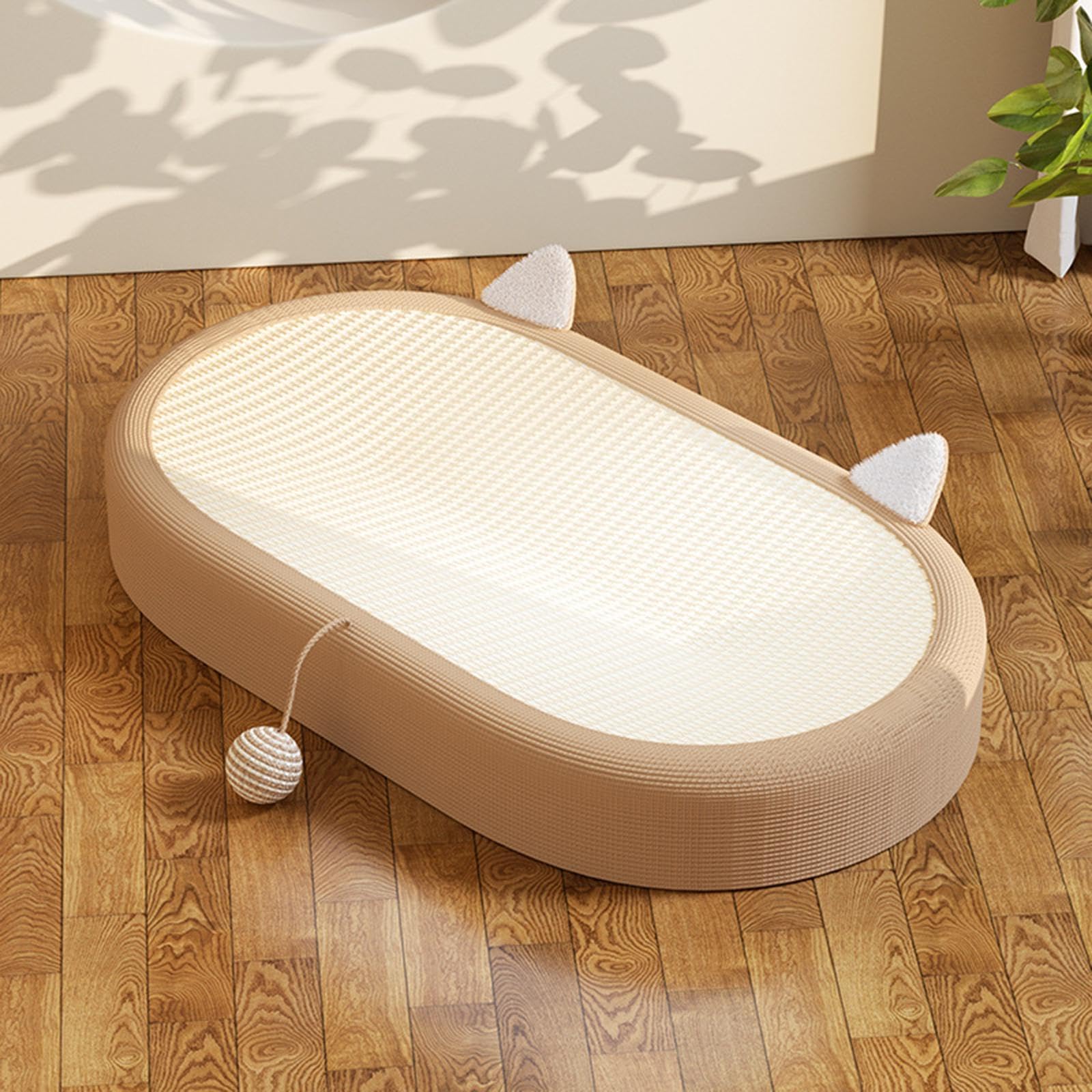 Tabla Rascadora para Gatos, Almohadilla Rascadora para Gatos, Comportamiento, Almohadilla Rascadora Ovalada de Sisal para Gatos, Rascador de Cartón Pa, Estilo d