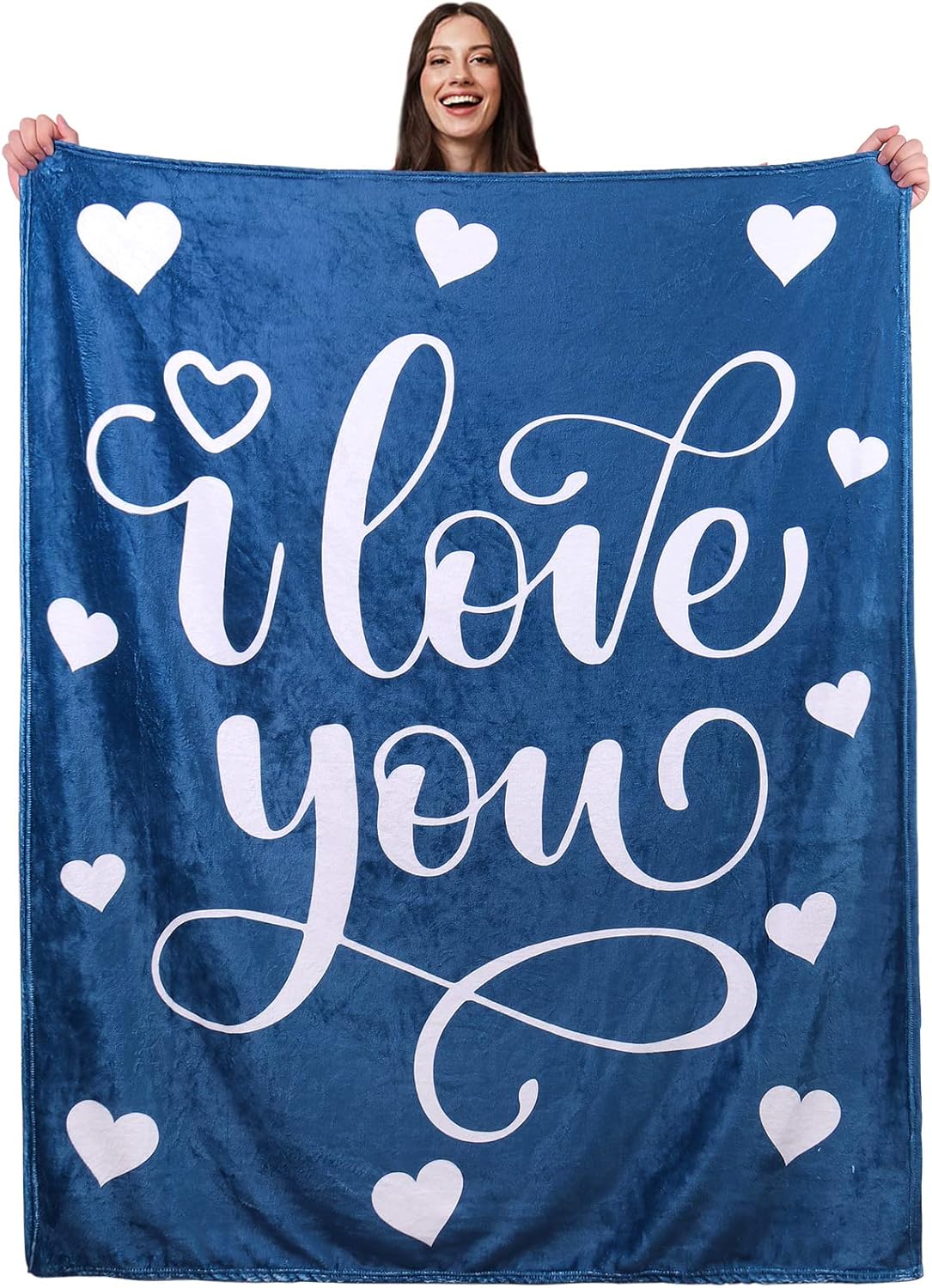 Birthday Gifts for Mom Gift for Wife, I Love You Blanket