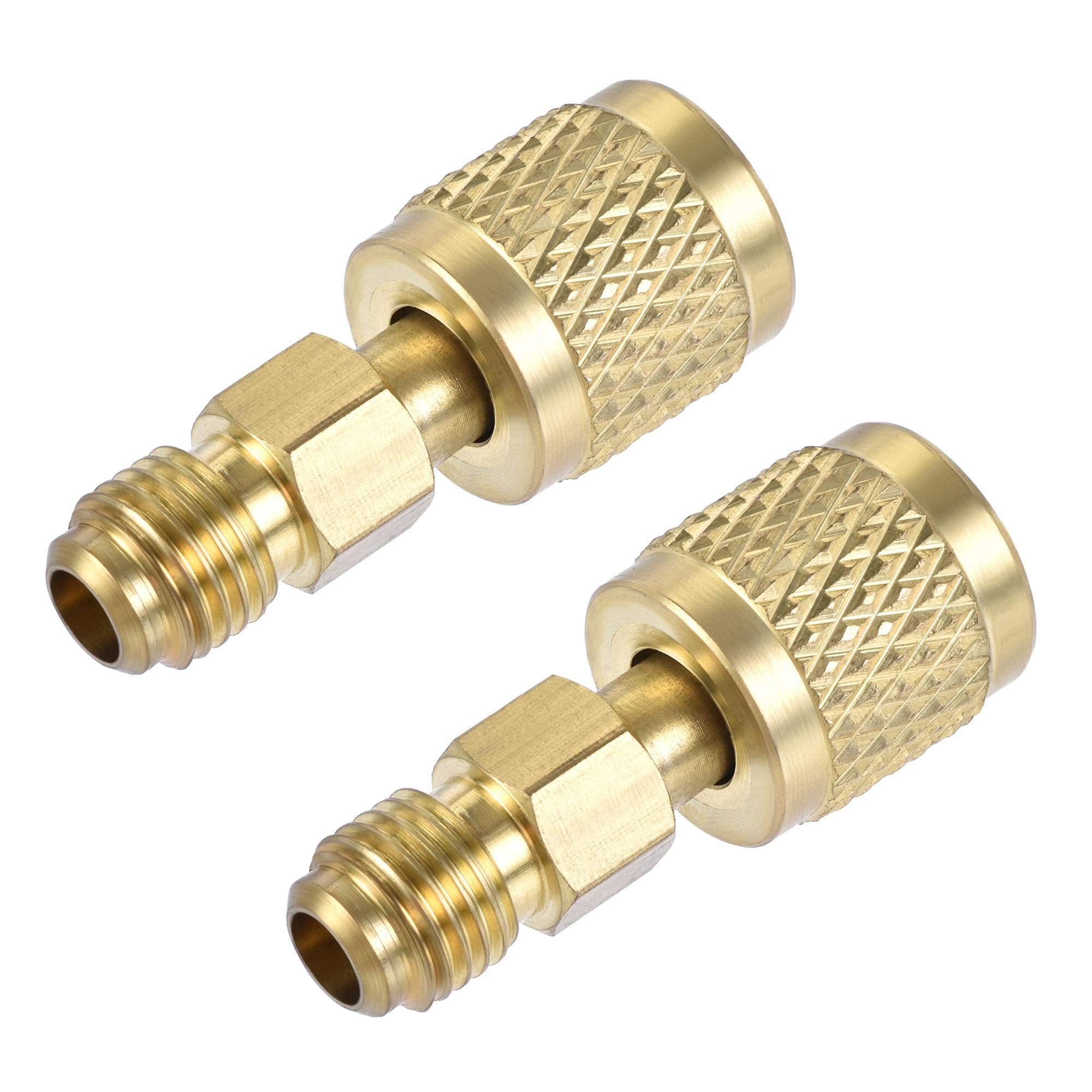 Uxcell 1/4 SAE Flare Male 5/16 SAE Female Thread Tubing Brass Pipe - View #6