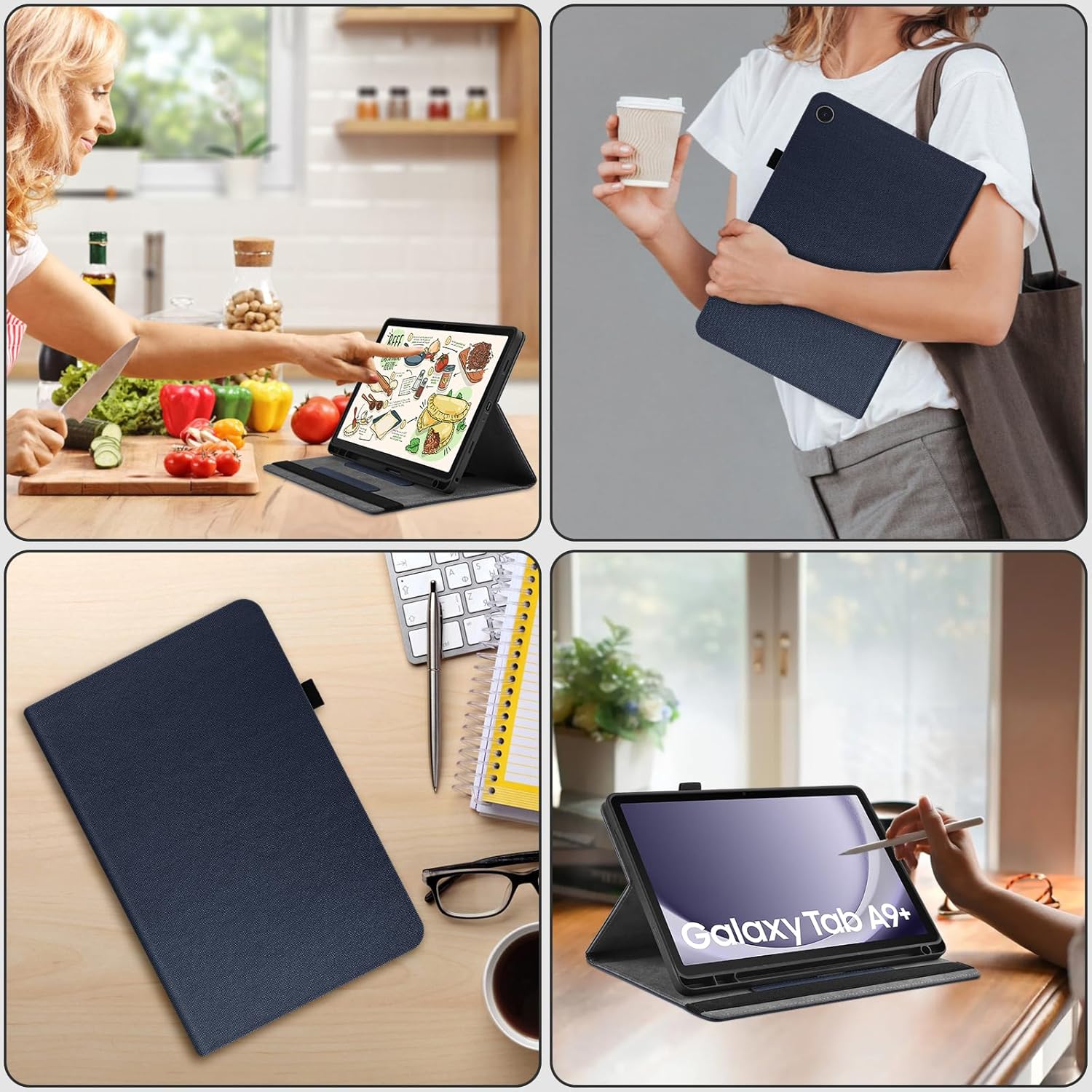 DETUOSI Case for Samsung Galaxy Tab A9+/A9 Plus 11 inch 2024/2023 Tablet (SM-X21... 8