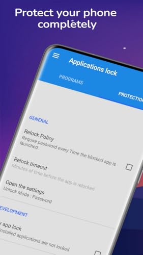 Applications lock