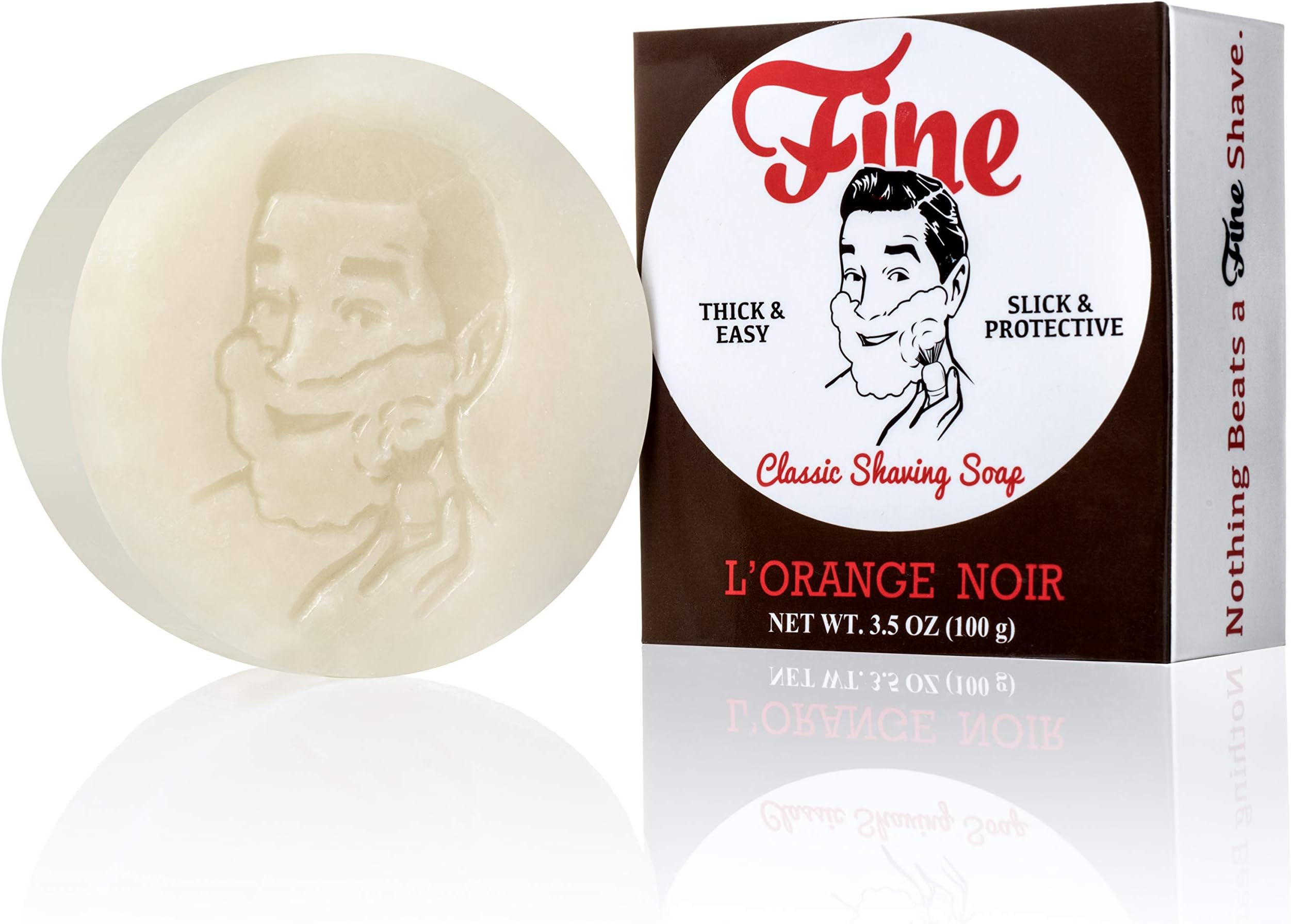Fine Accoutrements L'Orange Noir Classic Shaving Soap, 100 g