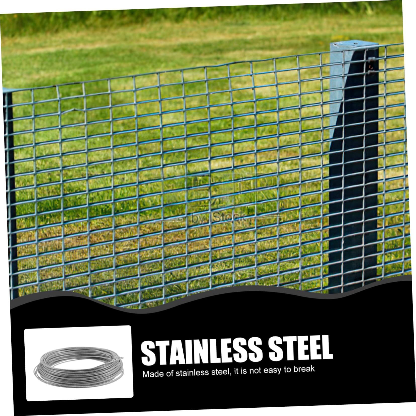 MUCKLILY 1 Set Cable Railing Kit Silver Stainless Steel Rope Thimble Rigging Steel Cable Stainless Steel Wire Thimble