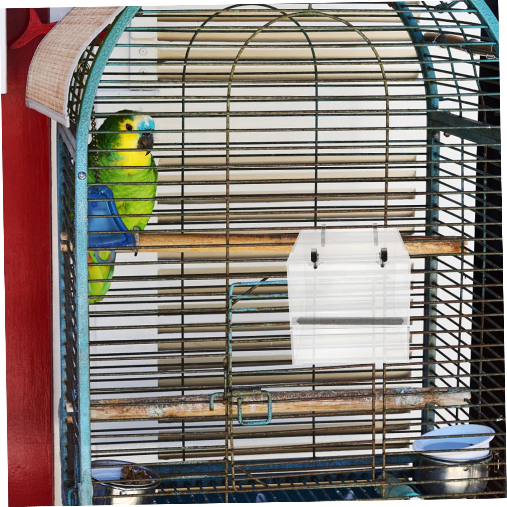 Alimentador Automático Más Grande Interior Alimentador De Aves para Ventana Largo Comederos para Pájaros Comedero para Pájaros para Jaula