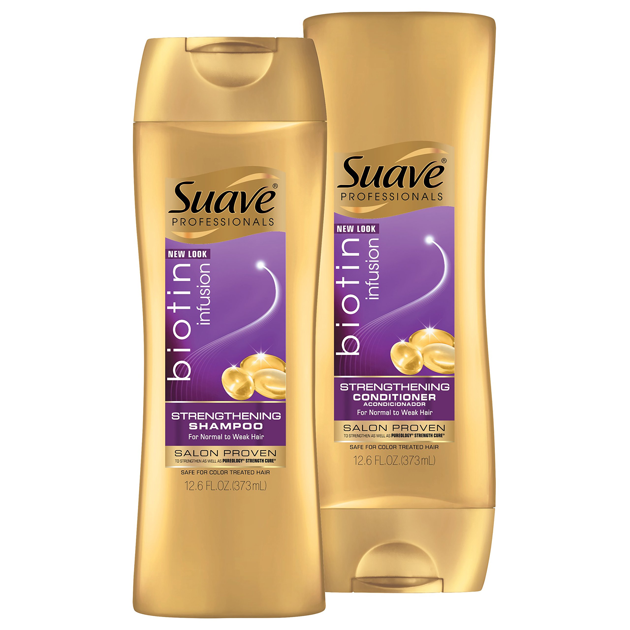 Suave Professionals Strengthening Shampoo, Biotin Infusion, 28 oz