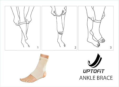 Miniatura 6 de Tobillera de compresión de cobre para mujer, ligera, transpirable, soporte para pie y tobillo en fascitis plantar, tendón de Aquiles y tendinitis