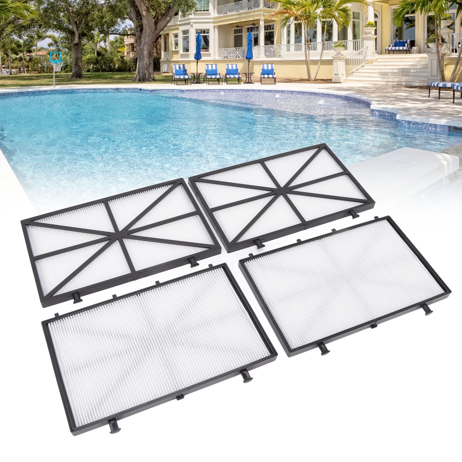 Pannello Filtro a Cartuccia Ultra Fine, Cartuccia Filtrante di Ricambio per Robot Pulitore per Piscine per M400 M500 CC Plus con Telaio in Plastica ABS, 9991432 R4, Rimuove