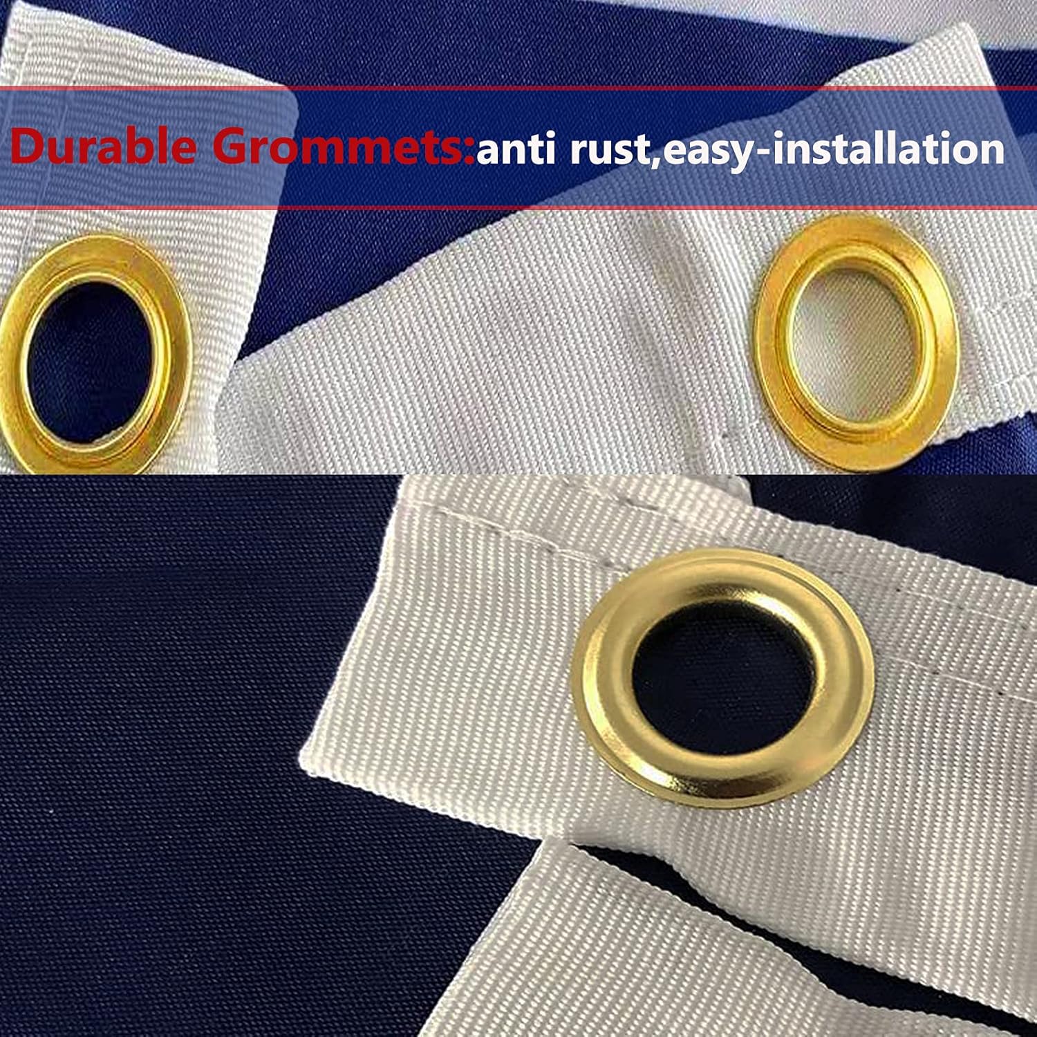 Air Force Crest Emblem Flag 3x5 Outdoor Double Sided- US Coat of Arms Military USAF Flags Heavy Duty 3 Ply Flag Banner with 2 Grommets for Outside Outdoor Indoor - Image 4