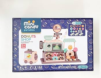 チェリー出品(Toy's Donut Dinerセット) Pretend Play Donut Toy Candy Store with Realistic Functional