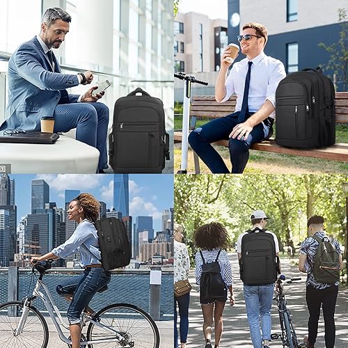 Miniatura 9 de Lapsouno Mochila, paquete de 2 mochilas para laptop, mochila de transporte, mochila duradera extra grande de 17 pulgadas compatible con la TSA para