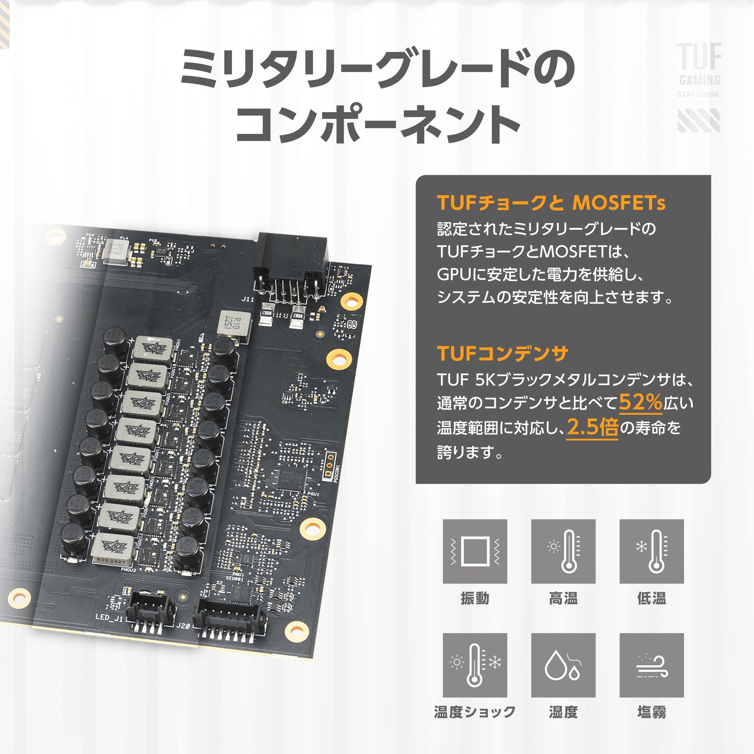 【新品未開封】ASUS TUF RTX5070Ti O16G WHITE TUF-RTX5070TI-O16G-WHITE-GAMING｜ASUS｜株式会社アユート PC