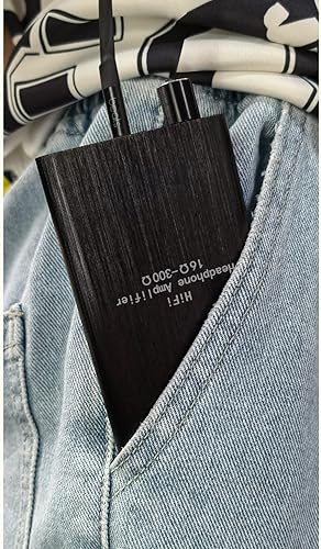 Miniatura 4 de Amplificador de auriculares portátil de 0.138 in de audio estéreo de entradasalida de control de volumen con interruptor de ganancia, batería