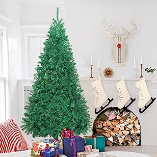 Herron Christmas Tree Artificial Premium Spruce Hinged Xmas Tree with Metal Stand for Indoors&Outdoors(4ft) - coolthings.us