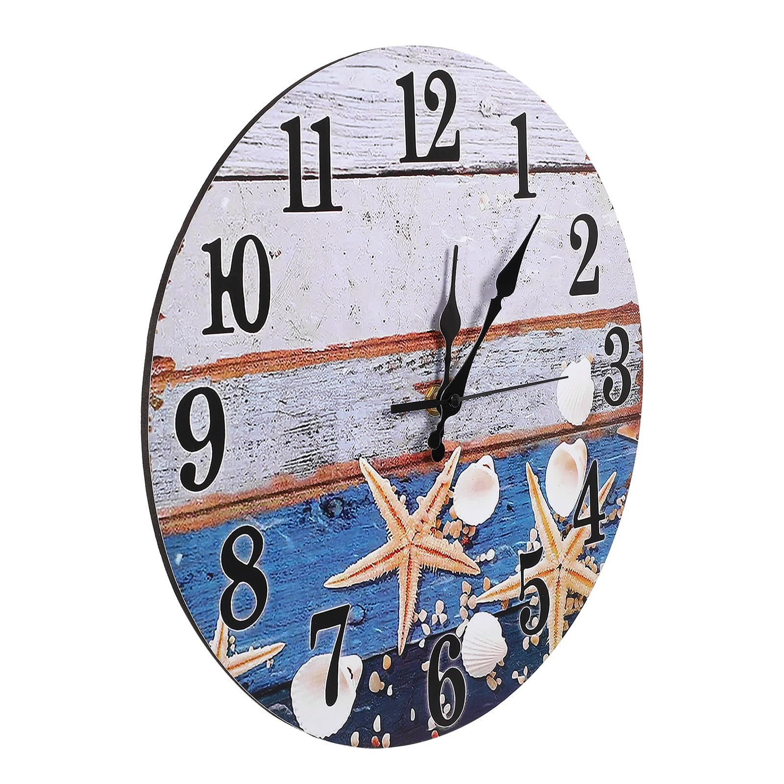 Horloge murale bois plage vintage pour décorer un bureau ou une cuisine