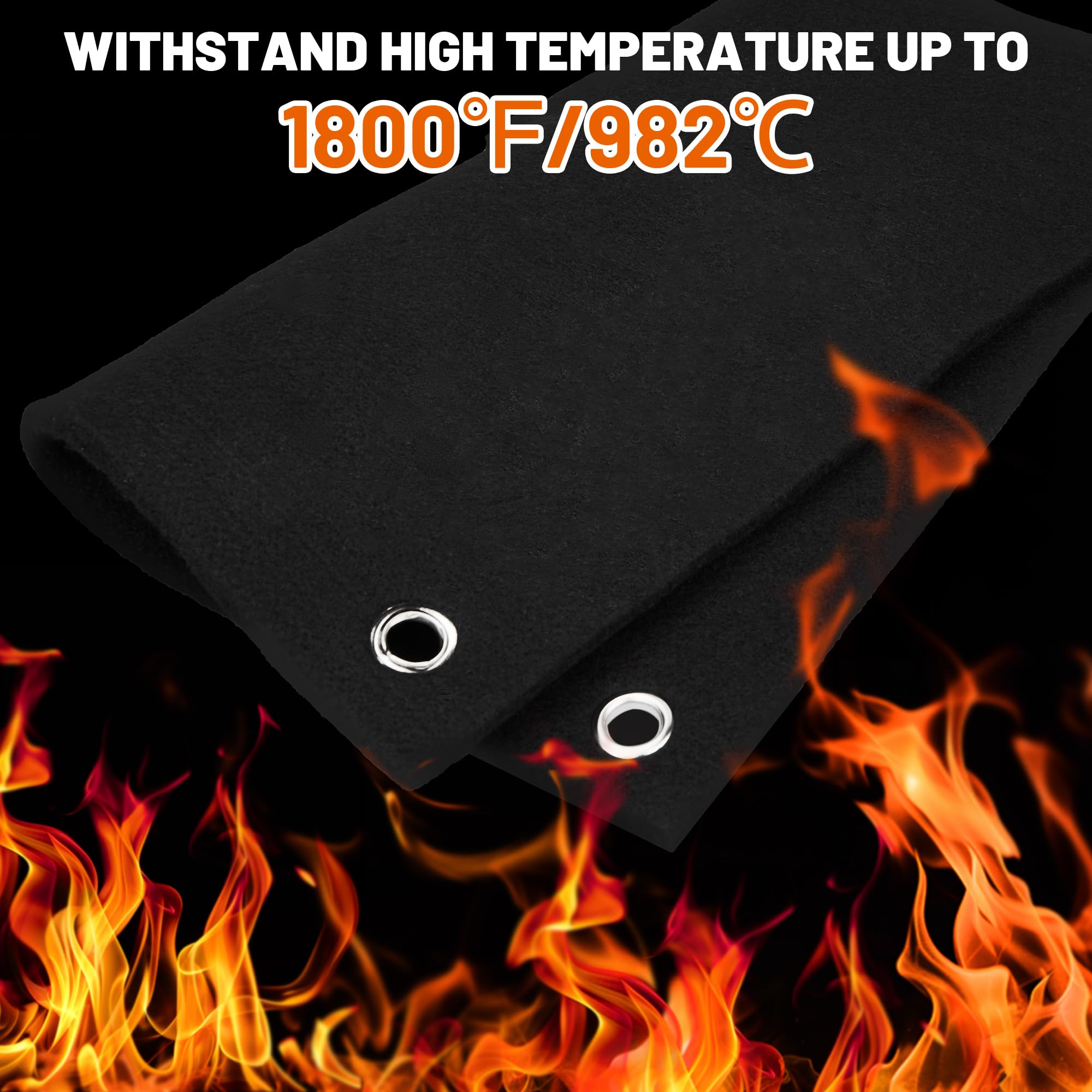 Carbon Felt Welding Pad & Blanket Fireproof, 12