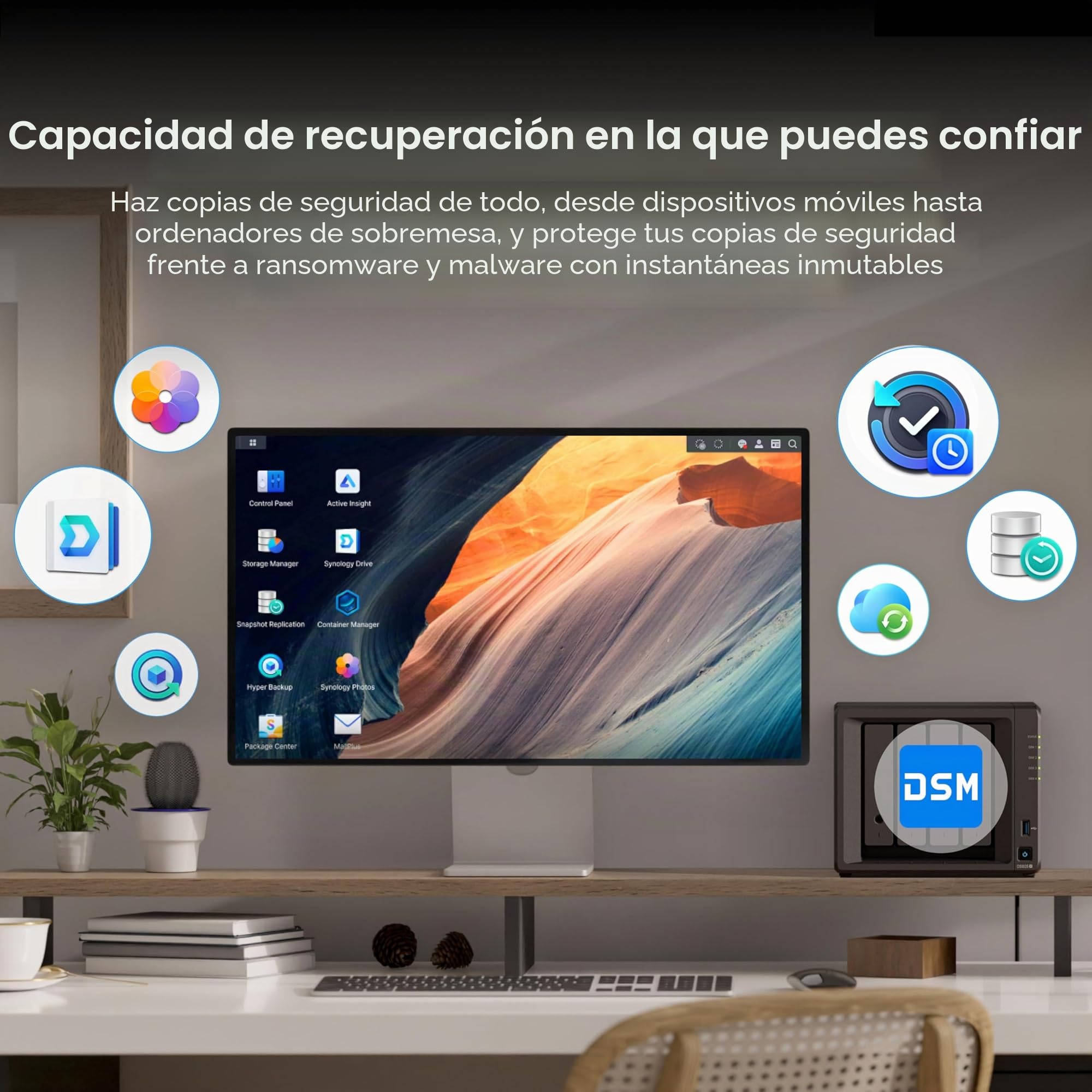 SYNOLOGY DS925+ NAS de 4 bahías con Capacidad Extensible (sin Disco)