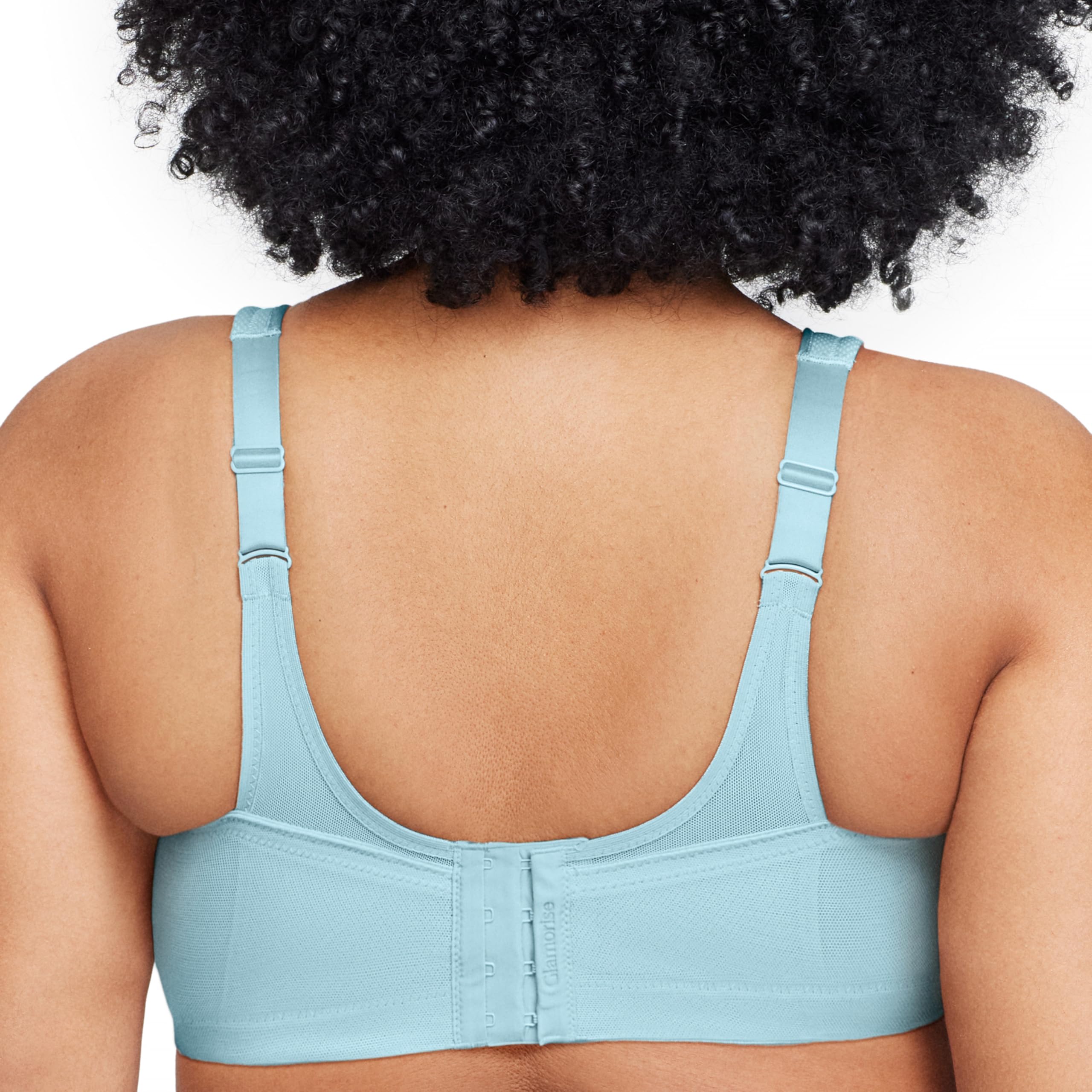 Glamorise Biustonosz sportowy damski Full Figure MagicLift Plus Size Seamless Wirefree Back Close Sports Bra #1006