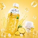 Mogu Mogu Pineapple Juice Drink with Nata de Coco Jelly 320ml | Refreshing Tropical Thai-Made Sip & Chew Beverage. gallery image