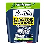 Jacques Briochin Citric Acid Powder - 900 g - Cleans, Descales, Removes Rust - 100% Natural Origin - Ecocert - Economical and Practical Format - Made in France