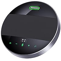 Tenveo Altoparlante da conferenza Bluetooth senza fili con microfono omnidirezionale a 360°