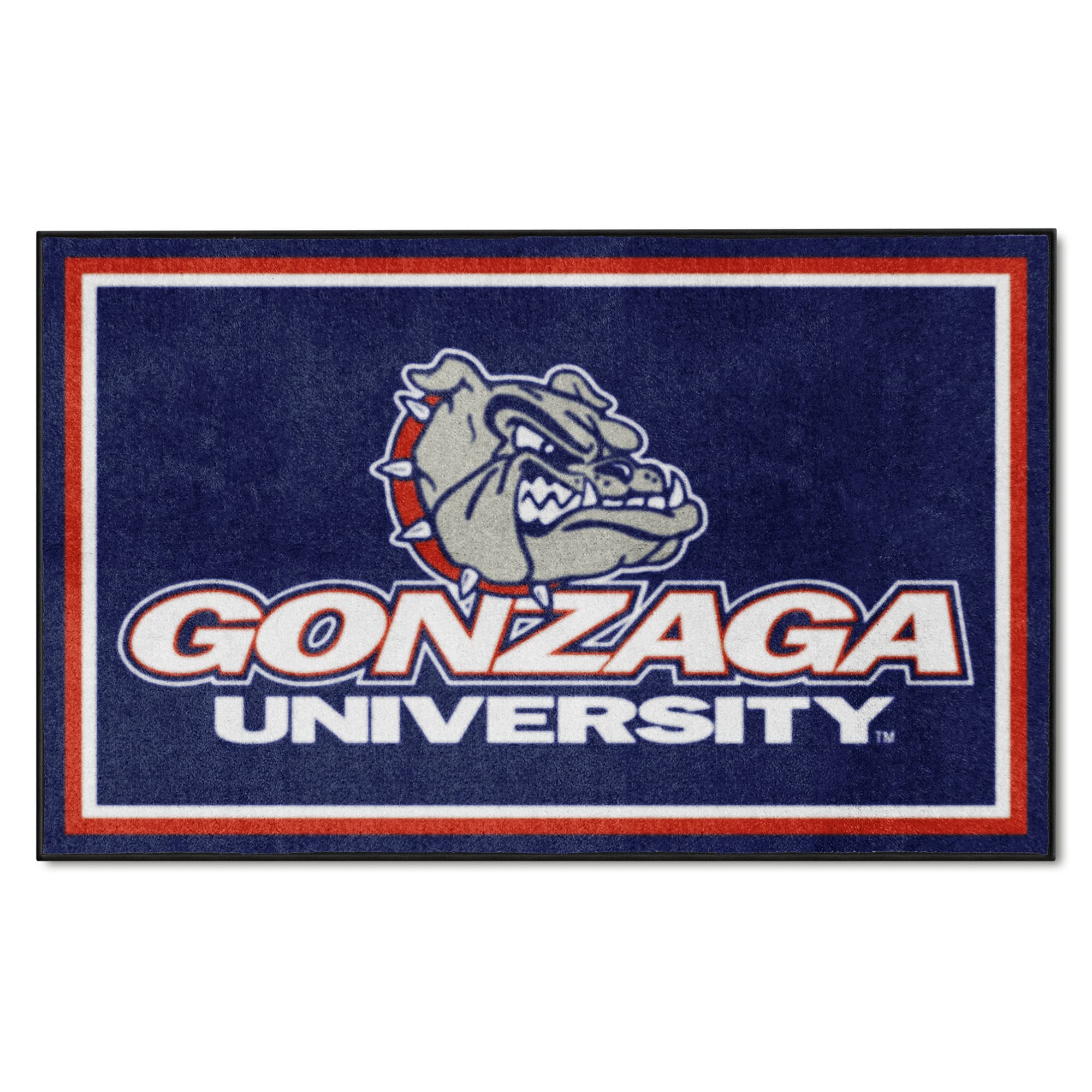 FANMATS Home Indoor Sports Team Logo Mat Gonzaga 4x6 Rug (46