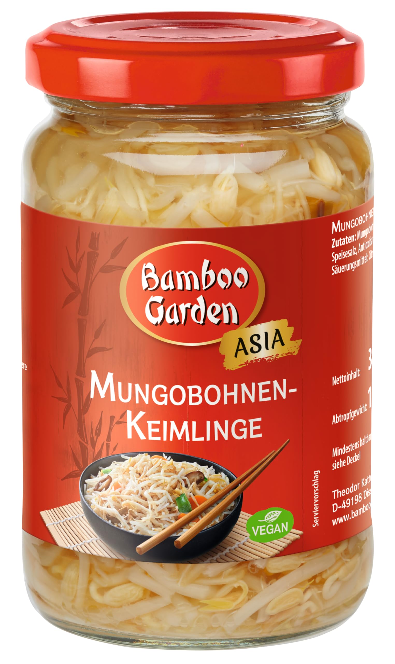 Bamboo Garden Mungbohnenkeimlinge, 180 g (Verpackungsdesign kann abweichen)