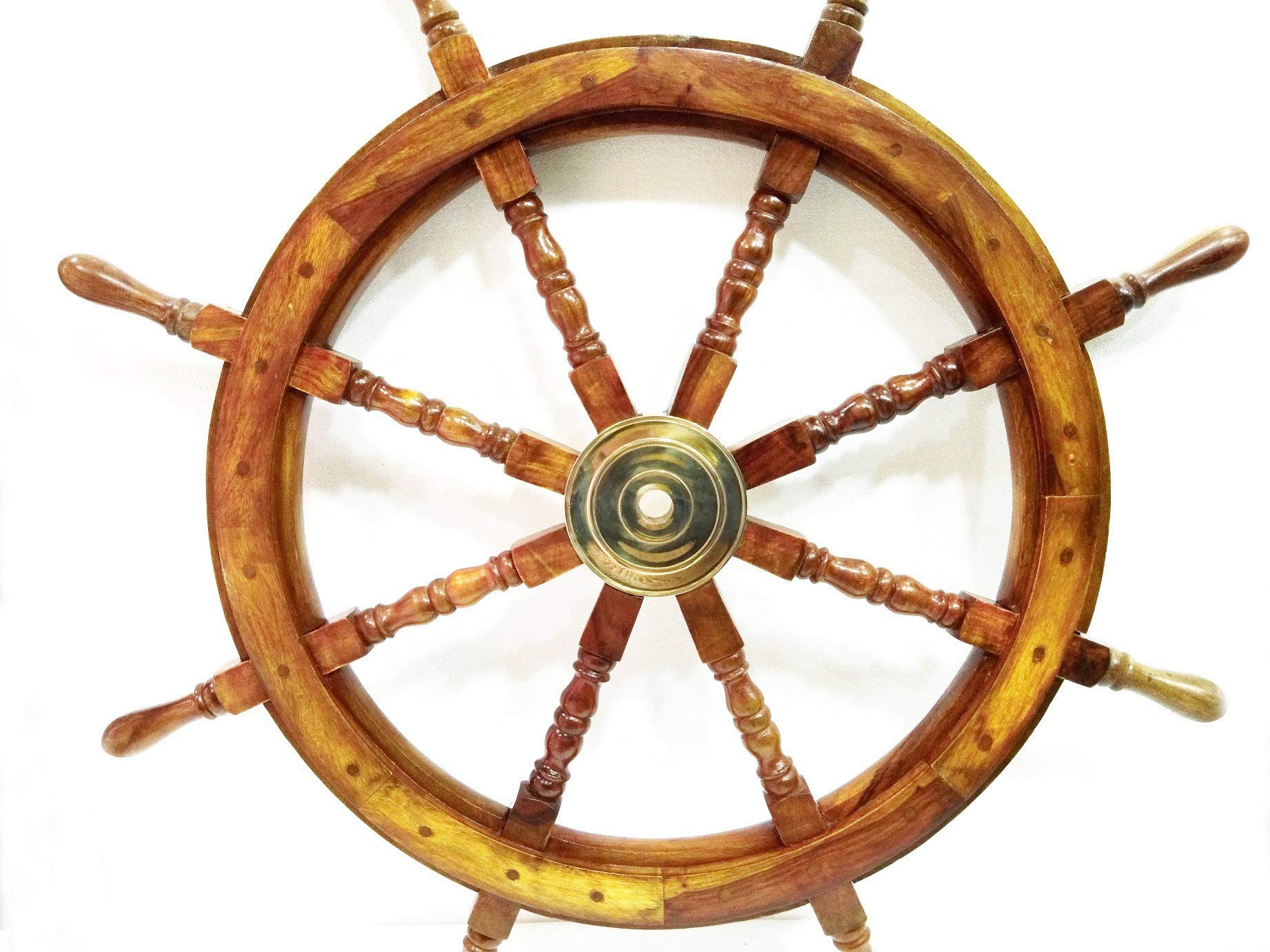 Steuerrad aus Holz, 91,4 cm, maritimes Schiff, Piratenkapitän, Wanddekoration