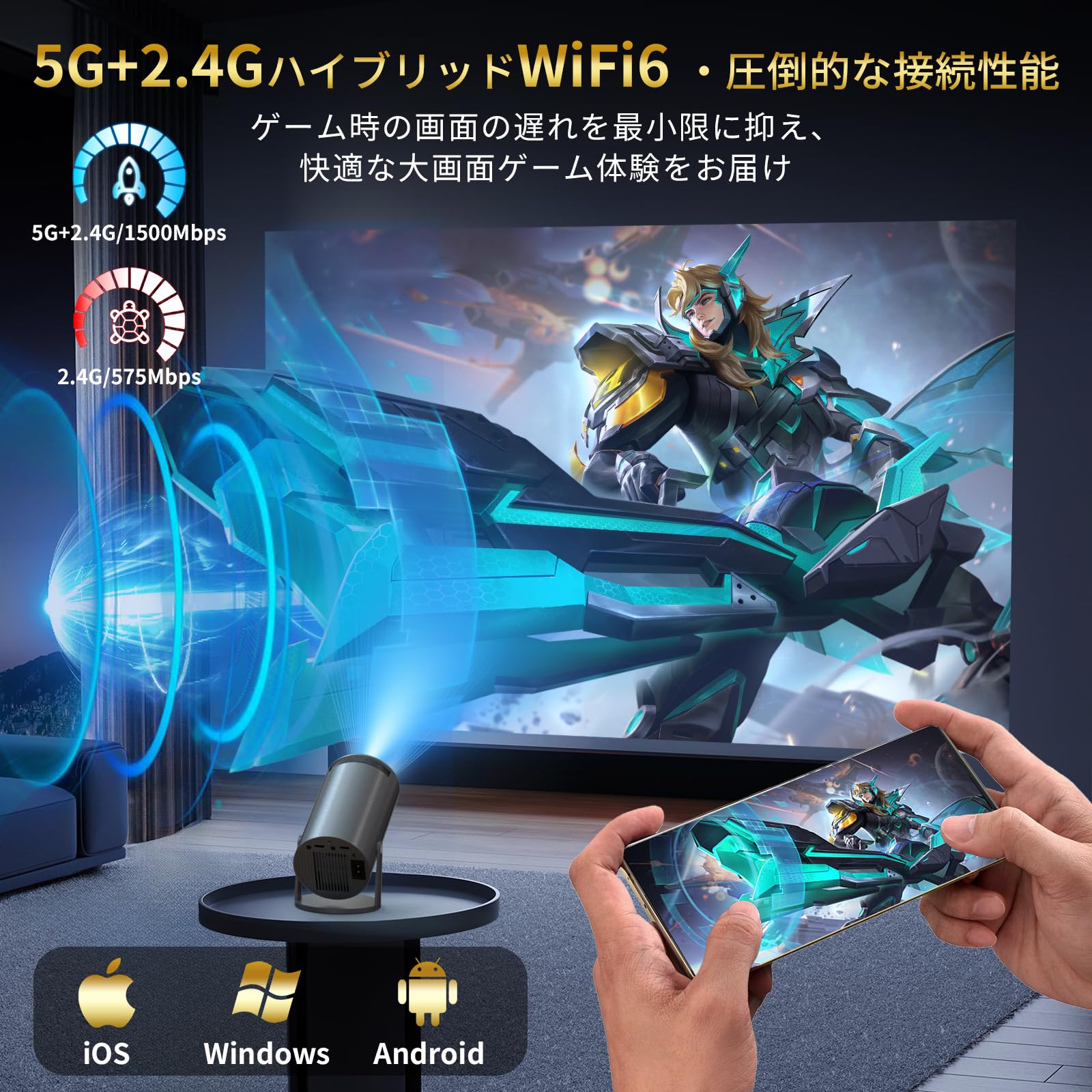 Amazon.co.jp: EXTEDRG プロジェクター 家庭用【2025新登場！270°回転