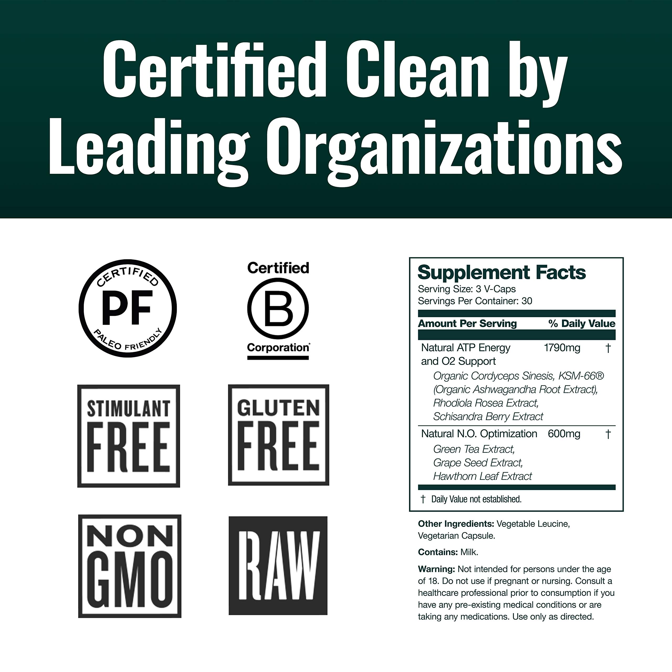 Buy Natural Force Cordyceps Pro Adaptogen Blend, Best NonStim Pre