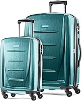 Vista 111 de Samsonite Winfield 2 Equipaje rígido con ruedas giratorias, Azul profundo, Juego de 3 piezas (20/24/28)