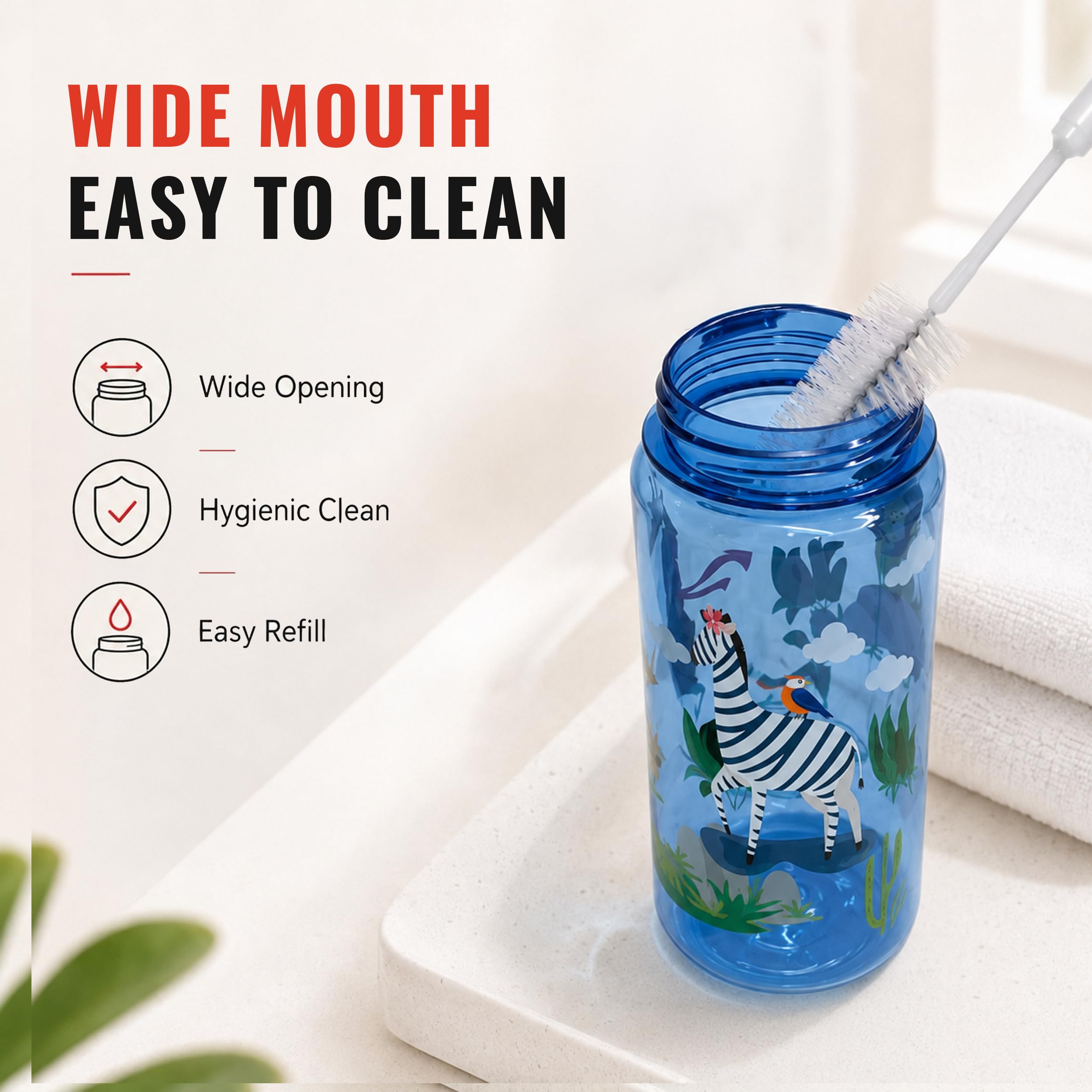 SLOVIC Kids Water Bottle - Jungle Design -6