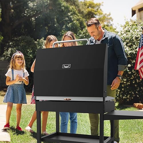 Miniatura 7 de Tapa con bisagras mejorada para plancha Blackstone 1554 1825 de 36 pulgadas, cubierta dura de la plancha tapa superior plana compatible con plancha