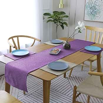 Khooti 両面ウォッシャブルポリジュートテーブルランナー 耐熱 Amazon｜Khooti両面ウォッシャブルポリジュートテーブルランナー