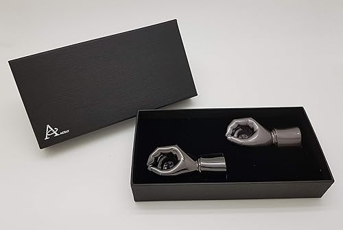 Miniatura 4 de ACELY Soporte para bolígrafo con forma de mano ejecutiva, pisapapeles de arte de metal para organizador de escritorio, soporte de bolígrafo,