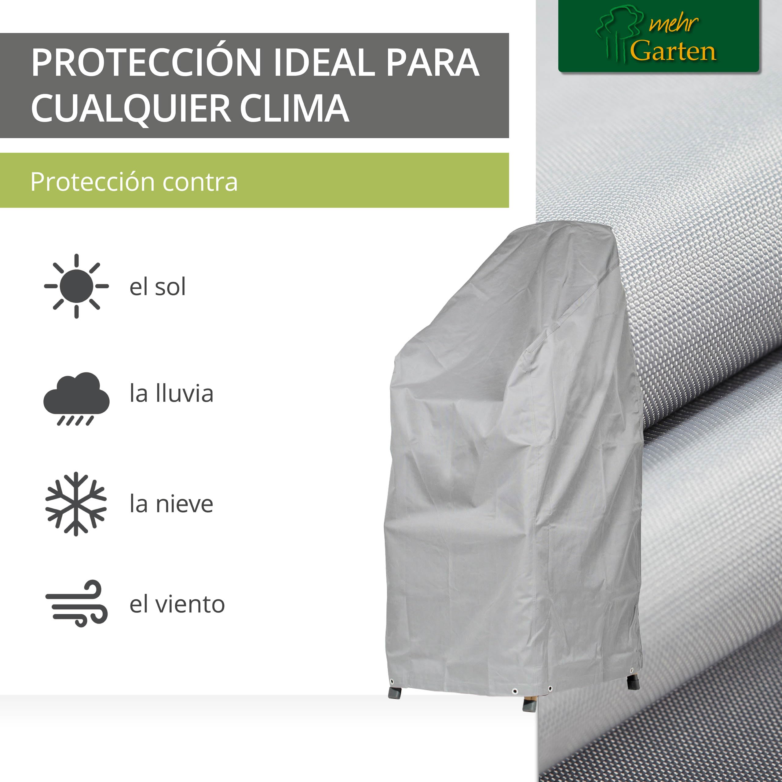 Premium Protect Funda sillas apilables 68x96x110/150 cm