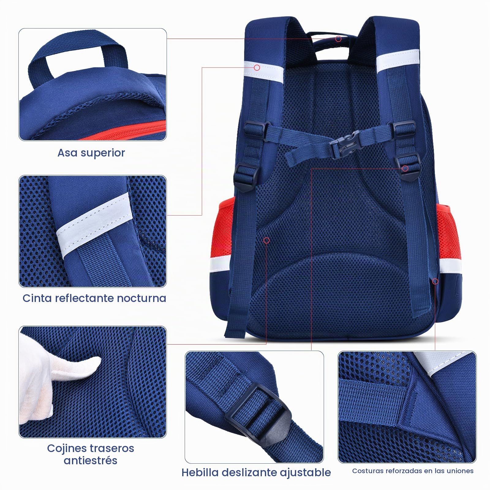 Mochila Infantil Niño Niña Reflectante Bolsas escolares